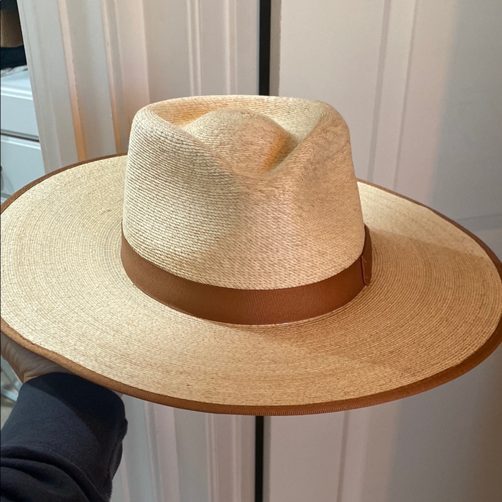 Brixton Jo Straw Ranch Tan Wide-Brim Hat